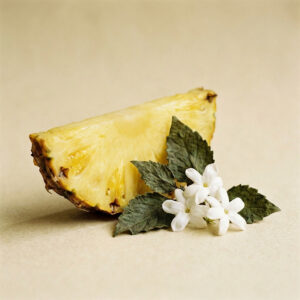 Pineapple, Patchouli, Jasmine &mdash; the heart of Hearthfruit.